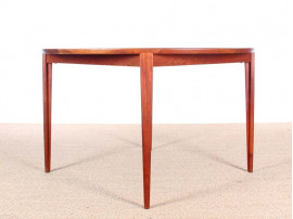 Mid-Century  modern scandinavian dining table in teak by Harry Rosengren Hansen