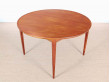 Table de repas scandinave extensible en teck 4/8 pers.