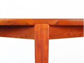 Mid-Century  modern scandinavian dining table in teak by Harry Rosengren Hansen