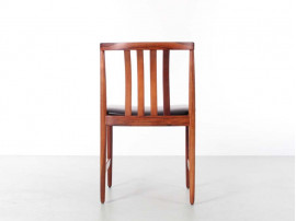 Mid-Century  modern  set of 4 dining chairs in Rio rosewood by Westnofa