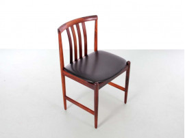 Mid-Century  modern  set of 4 dining chairs in Rio rosewood by Westnofa