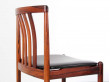 Mid-Century  modern  set of 4 dining chairs in Rio rosewood by Westnofa