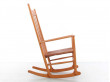 Mid-Century  modern scandinavian rocking chair model J16 by Hans Wegner for FDB