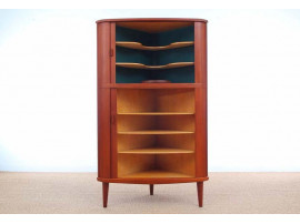 Mid-Century  modern scandinavian Teak Corner Cabinet by Arne Hovmand Olsen 