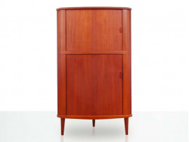 Mid-Century  modern scandinavian Teak Corner Cabinet by Arne Hovmand Olsen 