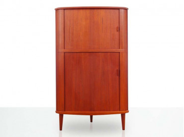 Mid-Century  modern scandinavian Teak Corner Cabinet by Arne Hovmand Olsen 