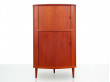 Mid-Century  modern scandinavian Teak Corner Cabinet by Arne Hovmand Olsen 