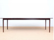 Mid-Century  modern scandinavian dining table in mahogany 4/10 seats by Ole Wanscher