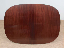 Mid-Century  modern scandinavian dining table in mahogany 4/10 seats by Ole Wanscher