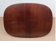 Mid-Century  modern scandinavian dining table in mahogany 4/10 seats by Ole Wanscher