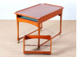 Mid century modern scandinavian teak trolley by Ingvar Jensen