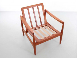 Mid-Century  modern pair of lounge chairs in teak by Skive Møbelfabrik