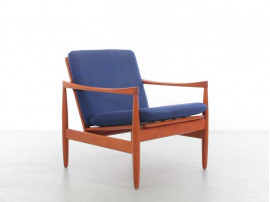 Mid-Century  modern pair of lounge chairs in teak by Skive Møbelfabrik