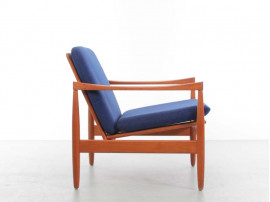 Mid-Century  modern pair of lounge chairs in teak by Skive Møbelfabrik