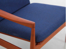Mid-Century  modern pair of lounge chairs in teak by Skive Møbelfabrik
