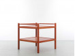 Mid-Century  modern pair of teak side tables