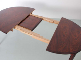 Mid-Century Modern dining table by Harry Rosengren Hansen for Brande Møbelindustri in Rio rosewood.