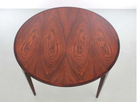 Mid-Century Modern dining table by Harry Rosengren Hansen for Brande Møbelindustri in Rio rosewood.