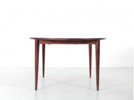 Mid-Century Modern dining table by Harry Rosengren Hansen for Brande Møbelindustri in Rio rosewood.