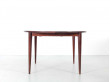 Mid-Century Modern dining table by Harry Rosengren Hansen for Brande Møbelindustri in Rio rosewood.