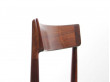 Mid-Century  modern scandinavian set of 4 chairs in teak by Harry Rosengren Hansen