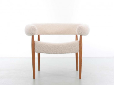 Ring chair by Nanna Ditzel. Special edition with Pierre Frey Louison upholstery