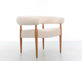 Ring chair by Nanna Ditzel. Special edition with Pierre Frey Louison upholstery