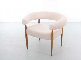 Ring chair by Nanna Ditzel. Special edition with Pierre Frey Louison upholstery