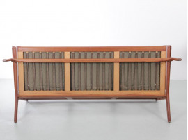 Banquette scandinave GE 290, 3 pl. en teck