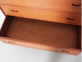 Mid-Century modern scandinavian  commode  dressing table in solid teak by Peter Hvidt et Orla Mølgaard Nielsen