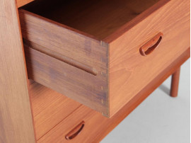 Mid-Century modern scandinavian  commode  dressing table in solid teak by Peter Hvidt et Orla Mølgaard Nielsen