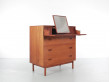 Mid-Century modern scandinavian  commode  dressing table in solid teak by Peter Hvidt et Orla Mølgaard Nielsen