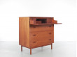 Mid-Century modern scandinavian  commode  dressing table in solid teak by Peter Hvidt et Orla Mølgaard Nielsen