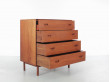 Mid-Century modern scandinavian  commode  dressing table in solid teak by Peter Hvidt et Orla Mølgaard Nielsen