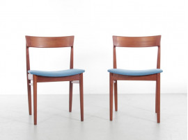 Paire de chaises scandinaves en teck modèle 39