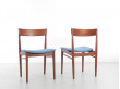 Mid-Century  modern scandinavian pair of chairs in teak by Harry Rosengren Hansen