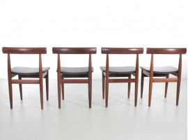 Table de repas scandinave à rallonges Dining set en teck model 630