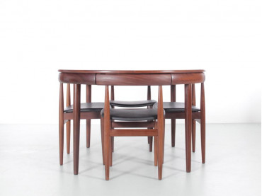 Mid-Century Modern scandinavian dining set in teak by Hans Olsen