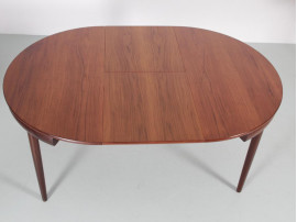 Table de repas scandinave à rallonges Dining set en teck model 630