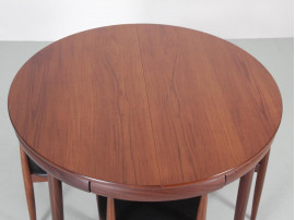 Table de repas scandinave à rallonges Dining set en teck model 630