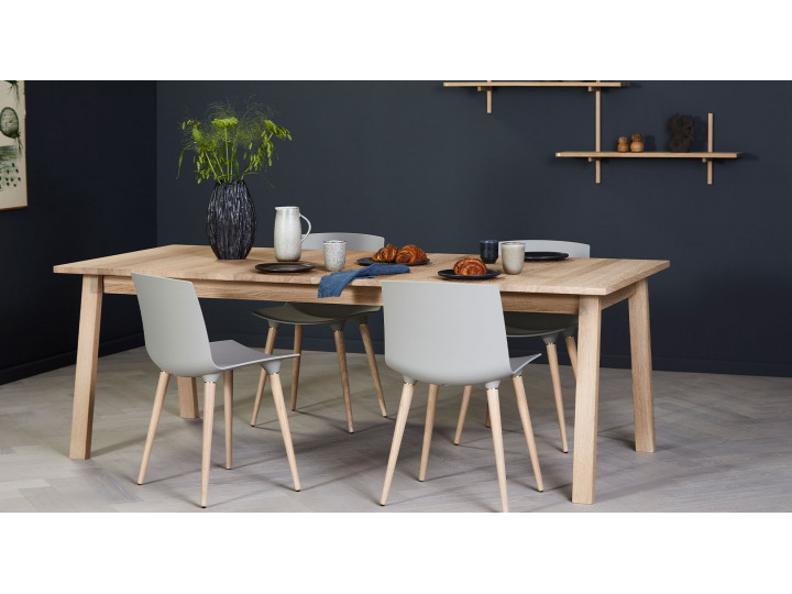 Momma Home conjunto de cocina mesa extensible y 2 sillas leva roble/blanco | Brico Depôt Momma Home conjunto de cocina mesa extensible y 2 sillas leva roble/blanco | Brico Depôt