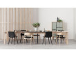 Scandinavian Extendable Dining Table model T9 solid oak , 220 cm to 420 cm . 8/18 seats.