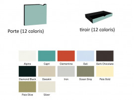 Systeme scandinave modulable mural Modèle S2-51