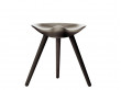 Tabouret scandinave modèle ML 42 nouvelle édition. Chêne fumé