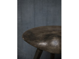 Mid-Century  modern scandinavian stool model ML42 by Mogens Lassen, new edition. Smoked oak