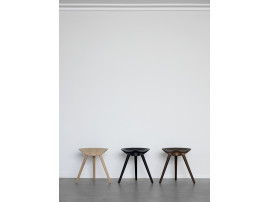 Mid-Century  modern scandinavian stool model ML42 by Mogens Lassen, new edition. Smoked oak