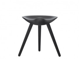 Tabouret scandinave modèle ML 42 nouvelle édition. Laqué noir