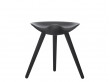 Tabouret scandinave modèle ML 42 nouvelle édition. Laqué noir