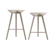 Mid-Century  modern scandinavian bar stool model ML42 oak, 69 /77 cm, by Mogens Lassen, new edition.