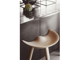 Tabouret de bar scandinave modèle ML 42 chêne, 69/77 cm, nouvelle édition.